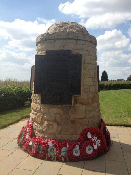 Hearts Memorial cairn